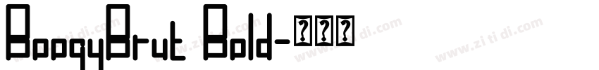 BoogyBrut Bold字体转换